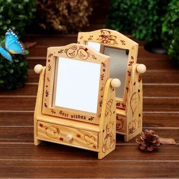 2pcs/lot Wedding Gifts Wooden Desk Cosmetic Makeup Organizer Dressing Table DIY Wood Jewelry Storage Box with Drawer
2pcs/lot Wedding Gifts Wooden Desk Cosmetic Makeup Organizer Dressing Table DIY Wood Jewelry Storage Box with Drawer