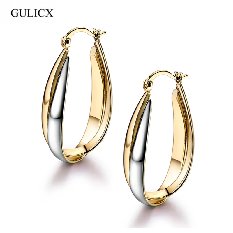 GULICX 2017 Exaggerate Large Fashion Earing for Women Gold-color Hoops Earrings Circle Twisted Earring Wedding Jewelry E406
GULICX 2017 Exaggerate Large Fashion Earing for Women Gold-color Hoops Earrings Circle Twisted Earring Wedding Jewelry E406