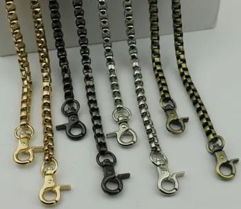 2pcs/lot DIY Bag accessories metal package chain shoulder belt of ladle chain bag straps 120 cm long with hook
2pcs/lot DIY Bag accessories metal package chain shoulder belt of ladle chain bag straps 120 cm long with hook