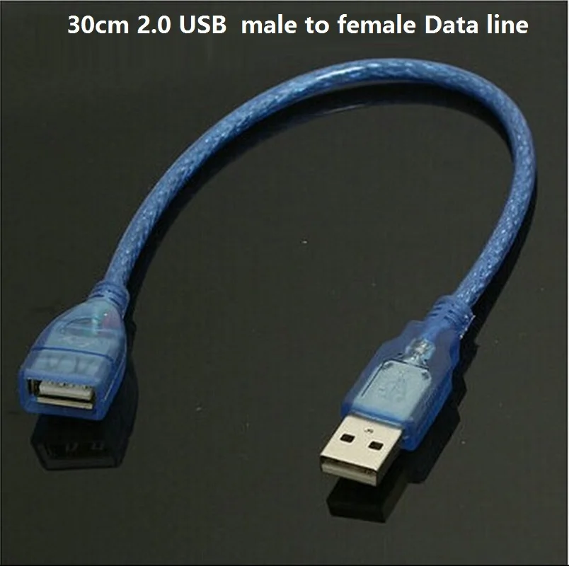 0.3 meters Computer USB extension line male to female for Charge USB drive mouse Connecting line Lengthened A/F data line
0.3 meters Computer USB extension line male to female for Charge USB drive mouse Connecting line Lengthened A/F data line
