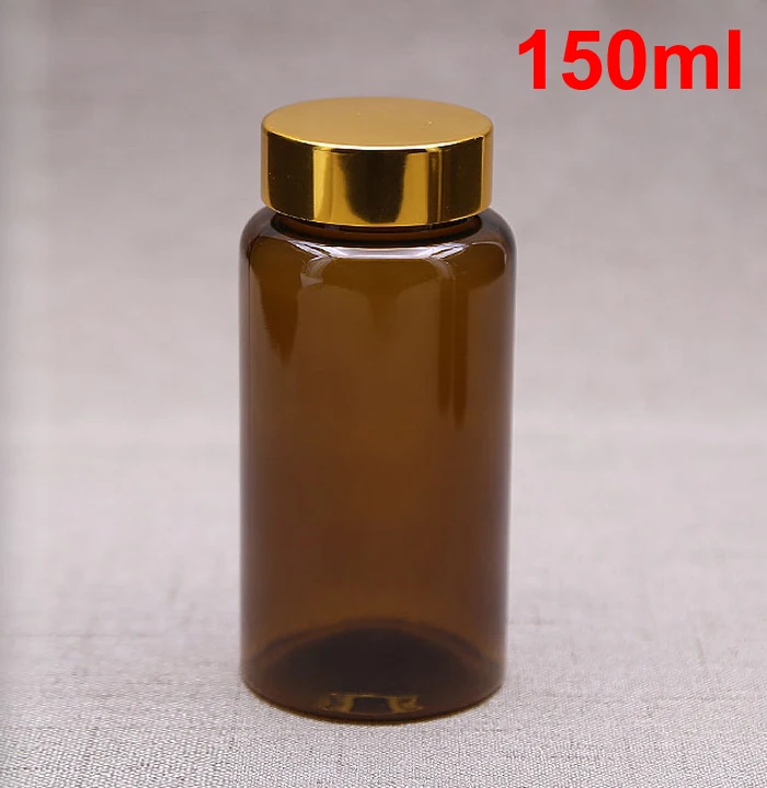 100PCS 150ML/150CC NEW Translucent Coffee Color PET Bottle, Brown Pill / Capsules / Powder Bottle, Plastic Bottles With Gold Cap
100PCS 150ML/150CC NEW Translucent Coffee Color PET Bottle, Brown Pill / Capsules / Powder Bottle, Plastic Bottles With Gold Cap