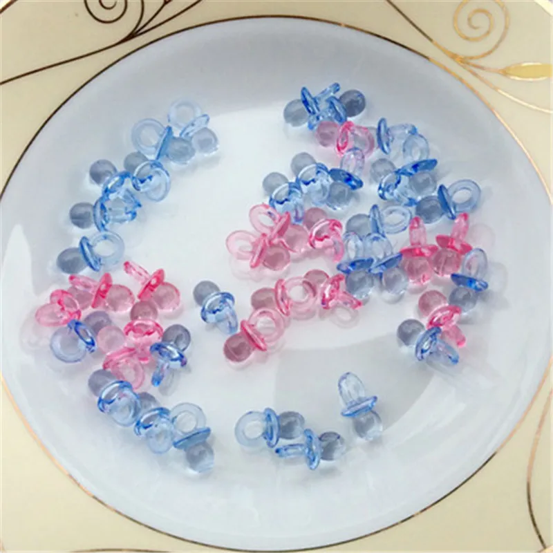 50pcs Small Diamond Cut Pacifiers Bead Baby Shower Favors Blue Pink For Party Table Game Decorations
50pcs Small Diamond Cut Pacifiers Bead Baby Shower Favors Blue Pink For Party Table Game Decorations