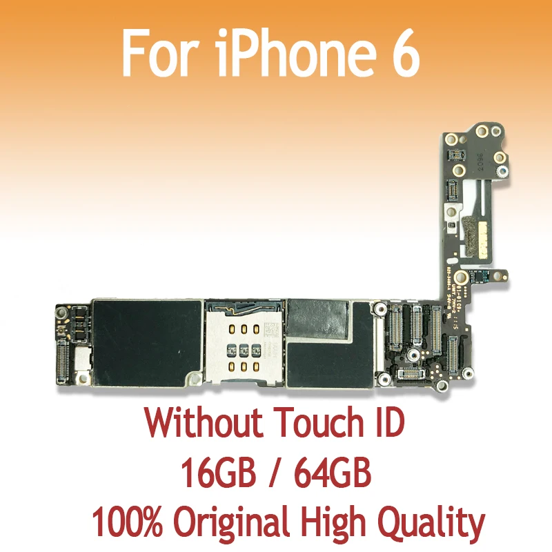 16GB 64GB original motherboard for iPhone 6 4.7inch without fingerprint without Touch ID unlock iOS logic board free shipping
16GB 64GB original motherboard for iPhone 6 4.7inch without fingerprint without Touch ID unlock iOS logic board free shipping