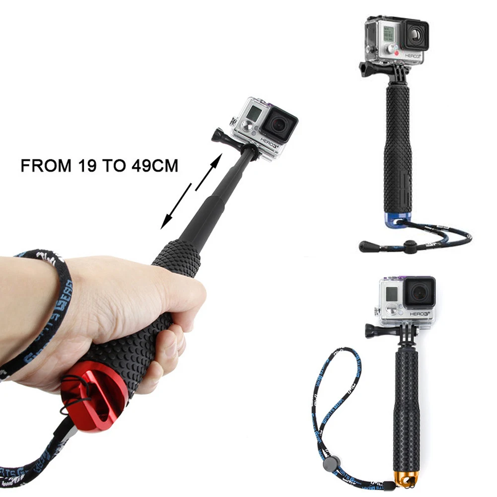 For Gopro Accessories Aluminum Extendable selfie stick monopod For gopro Go pro hero 5 4 3+ 3 2 sj4000 sj5000 sj6000 xiao mi yi
For Gopro Accessories Aluminum Extendable selfie stick monopod For gopro Go pro hero 5 4 3+ 3 2 sj4000 sj5000 sj6000 xiao mi yi