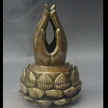 zhmui8800626960+<<+8" Old Tibet Buddhism Bronze Buddha Hand Lid Lotus Flower Incense Burner Censer
zhmui8800626960+<<+8" Old Tibet Buddhism Bronze Buddha Hand Lid Lotus Flower Incense Burner Censer