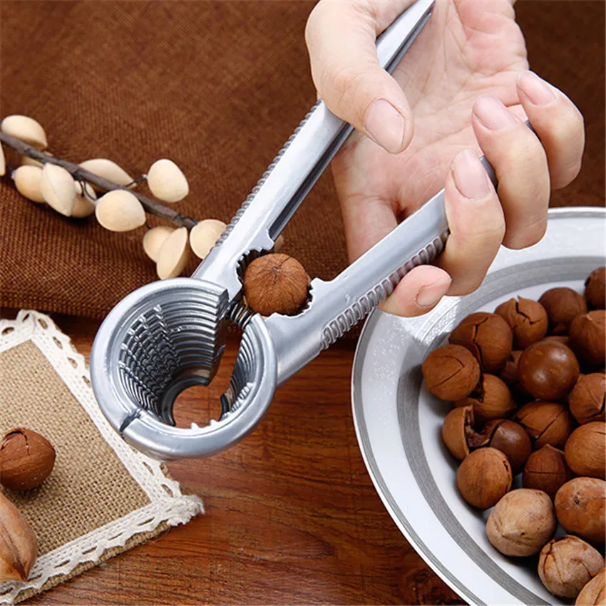 

Zinc Alloy Nutcracker Sheller Crack almond Walnut Pecan Hazelnut Filbert Nut Kitchen Nut Sheller Clip Tool Clamp Plier Cracker