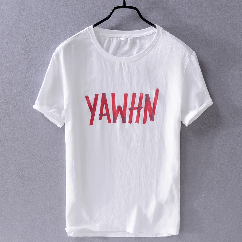 2019 Summer new mens cotton and linen short-sleeved t-shirt white loose t shirt men brand fashion casual t shirts for men camisa
2019 Summer new mens cotton and linen short-sleeved t-shirt white loose t shirt men brand fashion casual t shirts for men camisa