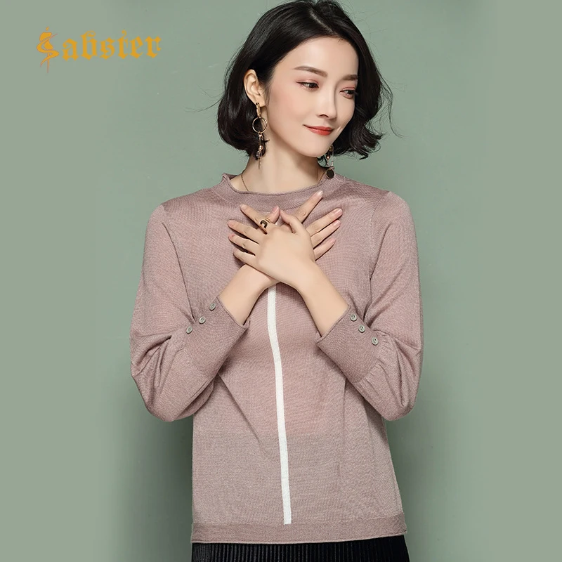 2019 Spring Autumn Women Long Sleeve Sweaters Pullovers O-Neck Slim Office Lady Button Casual Sweaters Tops kz658
2019 Spring Autumn Women Long Sleeve Sweaters Pullovers O-Neck Slim Office Lady Button Casual Sweaters Tops kz658