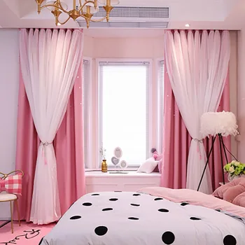 Romance Double-Deck Cloth & Blackout Floor-standing Curtain Star Hollow Curtain Drape Window Curtains For Living room
Romance Double-Deck Cloth & Blackout Floor-standing Curtain Star Hollow Curtain Drape Window Curtains For Living room