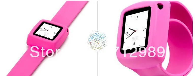 Фото Sports Design Watch Face Silicone Wrist Strap Band Soft Skin Case Cover for iPod Nano 6th | Спорт и развлечения