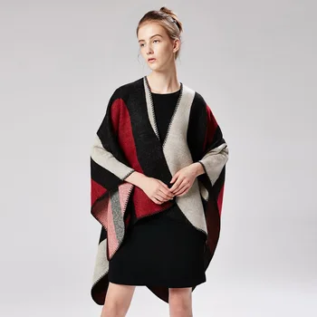 TagerWilen Luxury Brand 2018 Women Winter Scarf Warmer Shawl Simple Stripes Blanket Knit Wrap Cashmere Poncho Capes Pashmina 181
TagerWilen Luxury Brand 2018 Women Winter Scarf Warmer Shawl Simple Stripes Blanket Knit Wrap Cashmere Poncho Capes Pashmina 181
