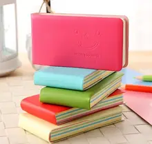 Smiling face notebook notebook sub-Korean creative stationery shop bar color pages mini handheld easy to carry
Smiling face notebook notebook sub-Korean creative stationery shop bar color pages mini handheld easy to carry