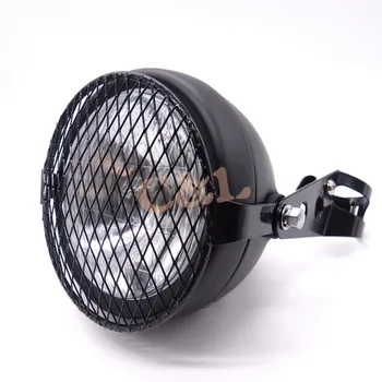 Black Metal Retro Grill Diamond Side Mount Cover Headlight With 28-34mm fork tubes bracket For Cafe Racer Bobber Custom
Black Metal Retro Grill Diamond Side Mount Cover Headlight With 28-34mm fork tubes bracket For Cafe Racer Bobber Custom