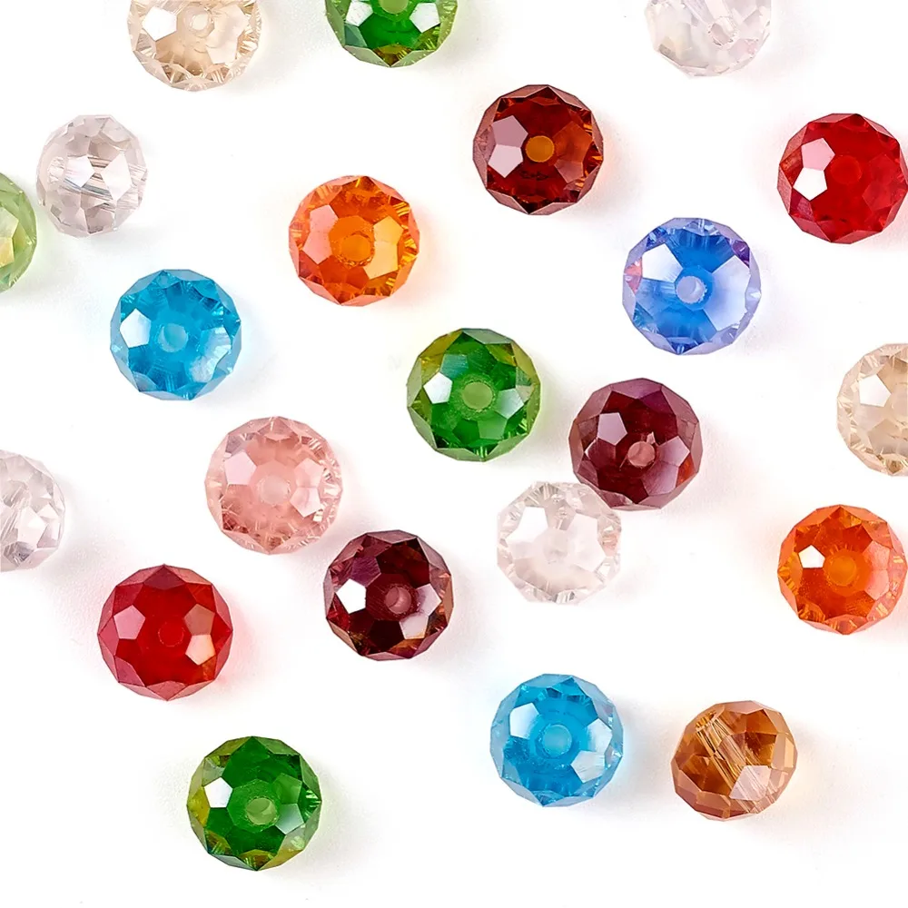 4/6/8/10mm Electroplate Faceted Abacus AB Color Plated Transparent Glass Crystal Loose Disco Beads Mixed Color 200pcs/bag
4/6/8/10mm Electroplate Faceted Abacus AB Color Plated Transparent Glass Crystal Loose Disco Beads Mixed Color 200pcs/bag