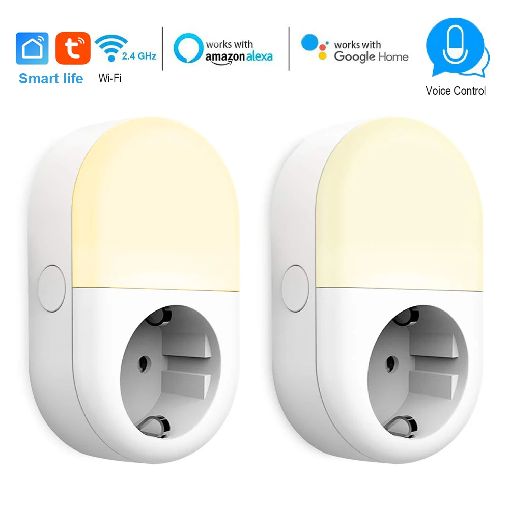 wifi Smart Socket LED light EU plug 16A 4000W power outlet timer switch Voice Control Compatible Alexa Google IFTTT Smart life
wifi Smart Socket LED light EU plug 16A 4000W power outlet timer switch Voice Control Compatible Alexa Google IFTTT Smart life