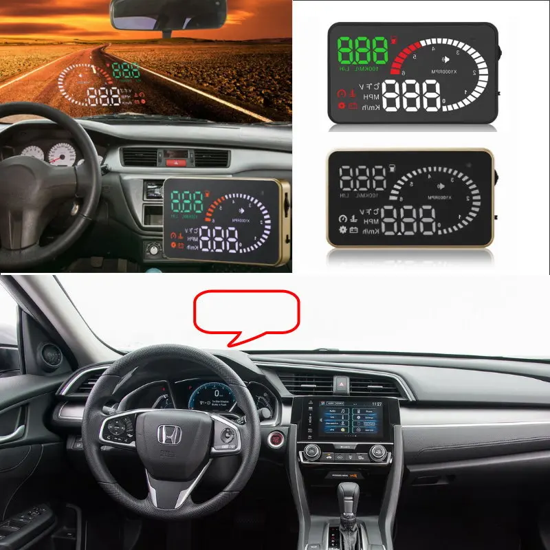 Liislee Car HUD Head Up Display For Honda Civic CRV Accord Fit HRV City Jazz- Safe Driving Screen Projector / OBD II Connector
Liislee Car HUD Head Up Display For Honda Civic CRV Accord Fit HRV City Jazz- Safe Driving Screen Projector / OBD II Connector