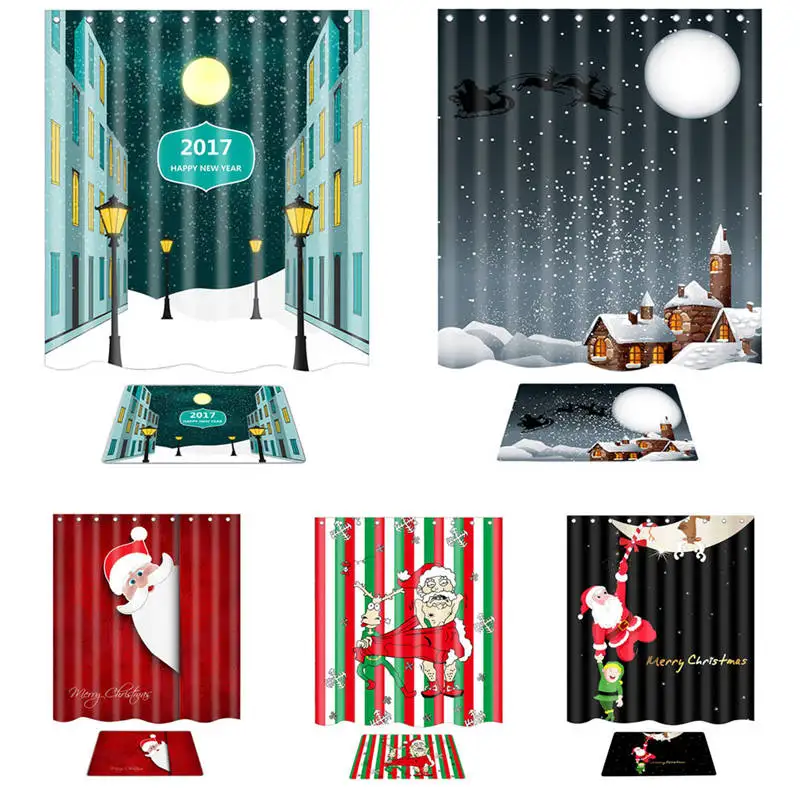 Santa Claus Shower Curtain Merry Christmas Pattern Waterproof Bathroom Shower Curtain Christmas Bath Curtain And Xmas Mat Dec
Santa Claus Shower Curtain Merry Christmas Pattern Waterproof Bathroom Shower Curtain Christmas Bath Curtain And Xmas Mat Dec