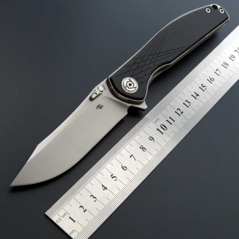 Eafengrow CH3516 Flipper folding knife S35VN Blade ball bearing TC4 +CF handle camping hunting pocket fruit Knives EDC tool
Eafengrow CH3516 Flipper folding knife S35VN Blade ball bearing TC4 +CF handle camping hunting pocket fruit Knives EDC tool