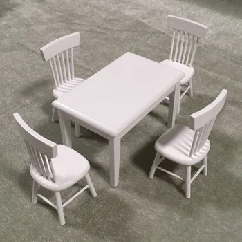 5pcs/lot White Dining Table Chair Model Set 1:12 Dollhouse Miniature Furniture Great Children Gift Doll House Accessories
5pcs/lot White Dining Table Chair Model Set 1:12 Dollhouse Miniature Furniture Great Children Gift Doll House Accessories