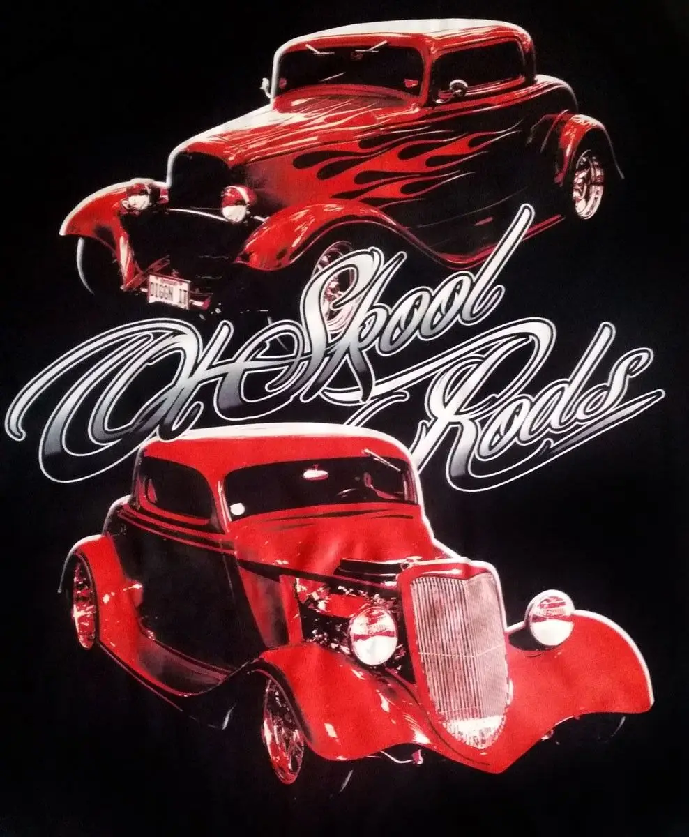 2019 Newest Fashion Mens T-shirt Red Rods Ol'skool 32 34 American Classic Car Fans O-Neck Hipster Tshirts
2019 Newest Fashion Mens T-shirt Red Rods Ol'skool 32 34 American Classic Car Fans O-Neck Hipster Tshirts