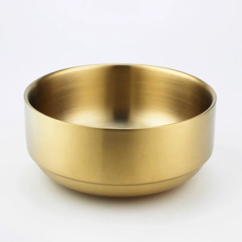 2pcs/lot Popular Gold Color Double Layer Rice Bowl 304 Stainless Steel Korean Type Hot Resistant Children Bowls Free Shipping
2pcs/lot Popular Gold Color Double Layer Rice Bowl 304 Stainless Steel Korean Type Hot Resistant Children Bowls Free Shipping