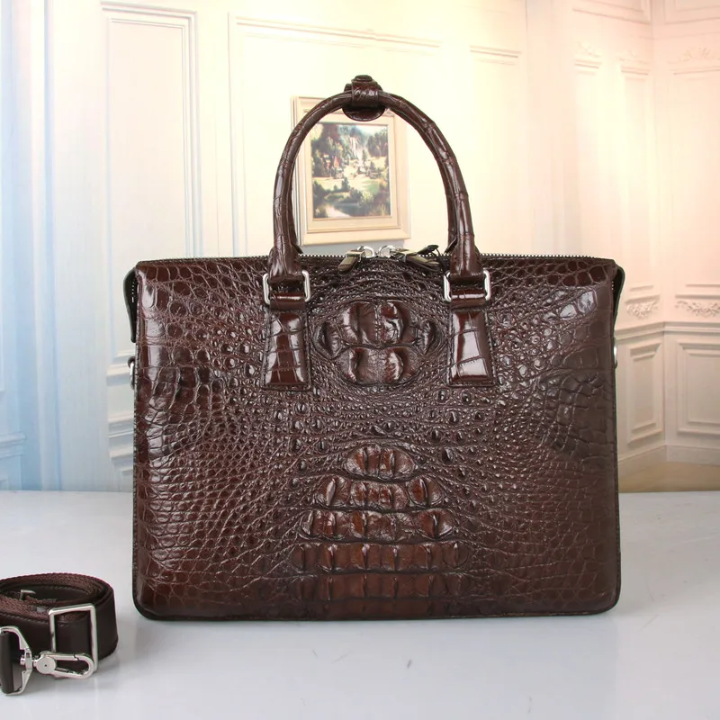 Business Style Genuine Alligator Skin Men Large Laptop Briefcase Handbag Real Crocodile Leather Male Single Cross Shoulder Bag
Business Style Genuine Alligator Skin Men Large Laptop Briefcase Handbag Real Crocodile Leather Male Single Cross Shoulder Bag