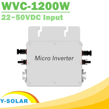 Waterproof 1200W Pure Sine Wave Inverter 110V 220V On Grid Tie Micro Inverter MPPT 22-50V DC Solar Input Easy to install WVC
Waterproof 1200W Pure Sine Wave Inverter 110V 220V On Grid Tie Micro Inverter MPPT 22-50V DC Solar Input Easy to install WVC