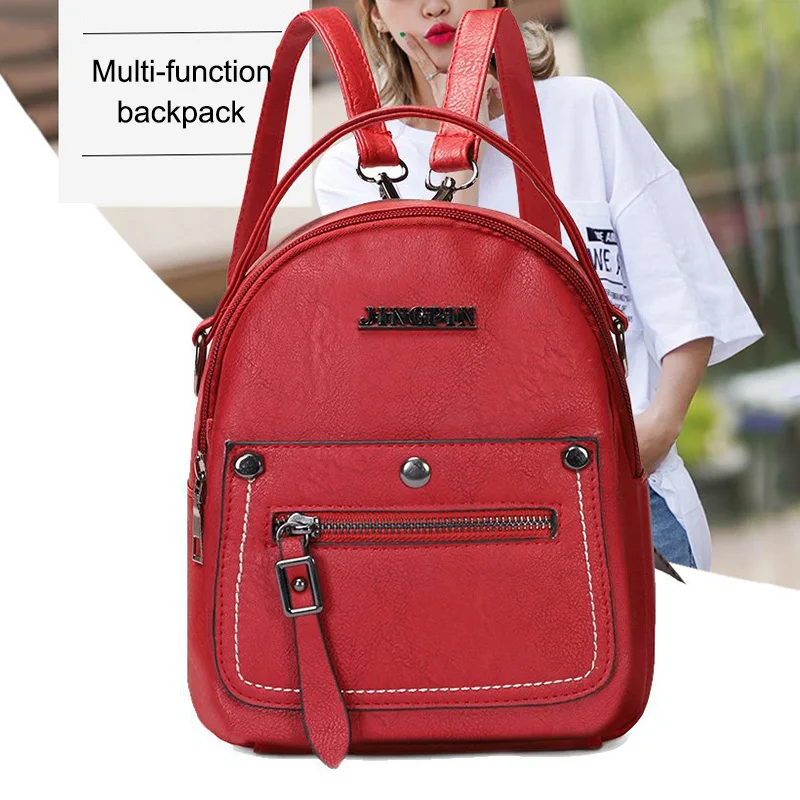 Large Capacity PU Leather Backpack Wear-resistant Multifunctional Bag for Women New
Large Capacity PU Leather Backpack Wear-resistant Multifunctional Bag for Women New