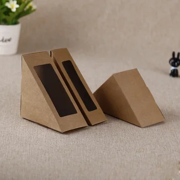 Kraft Paper Sandwiches Boxes with Window Bakery Food Cake Bread Packaging Boxes Wholesale
Kraft Paper Sandwiches Boxes with Window Bakery Food Cake Bread Packaging Boxes Wholesale