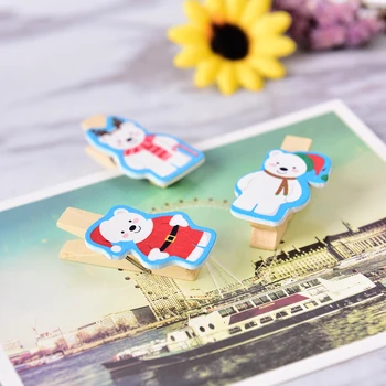 10pcs(Not include rope)Christmas White Snow Bear Wood Clips for Christmas tree wedding decorative crafts house ornaments 35x20mm
10pcs(Not include rope)Christmas White Snow Bear Wood Clips for Christmas tree wedding decorative crafts house ornaments 35x20mm