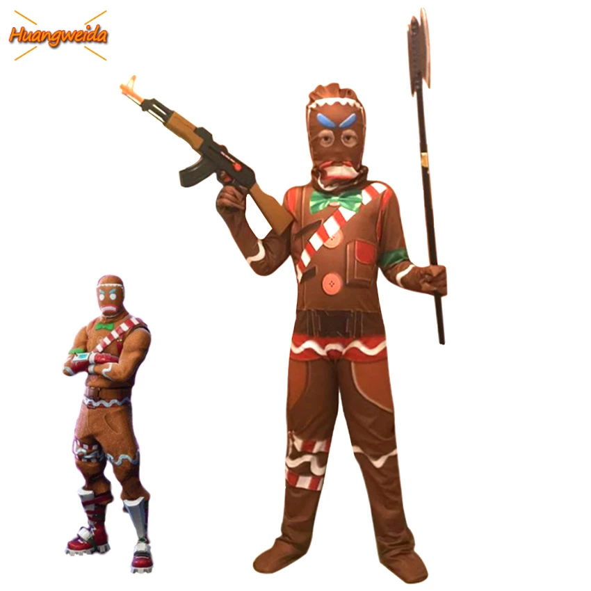 Game Skin Gingerbread Cosplay Boys Costume Kids Party Halloween Costume for Kids Costumes Boys Fancy Dress Jumpsuits Mask
Game Skin Gingerbread Cosplay Boys Costume Kids Party Halloween Costume for Kids Costumes Boys Fancy Dress Jumpsuits Mask