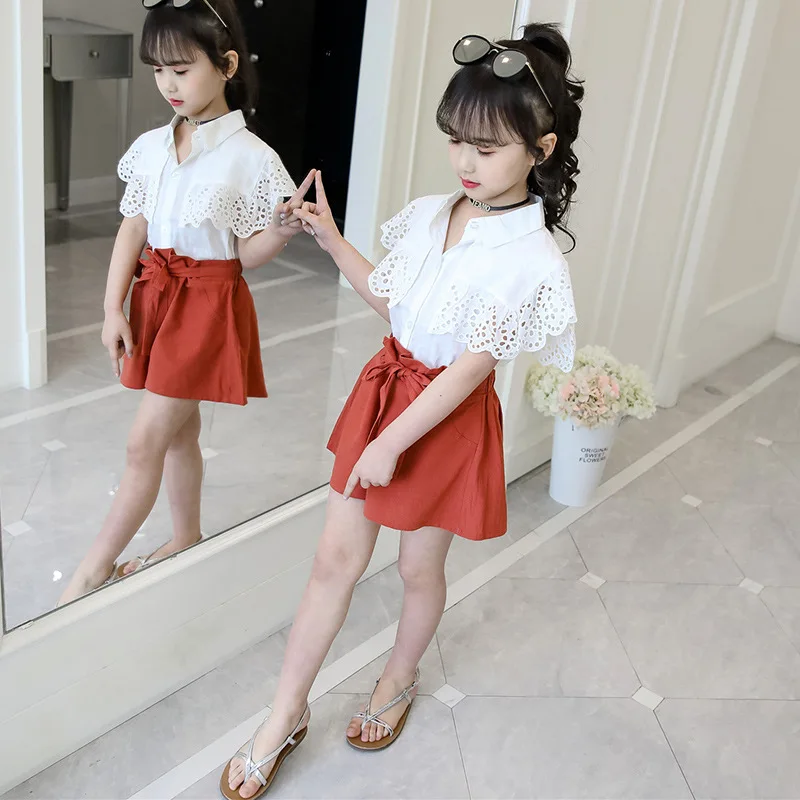 Baby Girl Clothes 2019 Summer New Korean Fashion Personality Children's Lace Short Sleeve + Shirts Casual Sporty Two-piece
Baby Girl Clothes 2019 Summer New Korean Fashion Personality Children's Lace Short Sleeve + Shirts Casual Sporty Two-piece