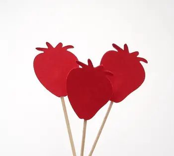 Red Strawberry cupcake toppers Wedding Food Picks Bridal baby shower Bachelorette birthday party muffin decorations
Red Strawberry cupcake toppers Wedding Food Picks Bridal baby shower Bachelorette birthday party muffin decorations