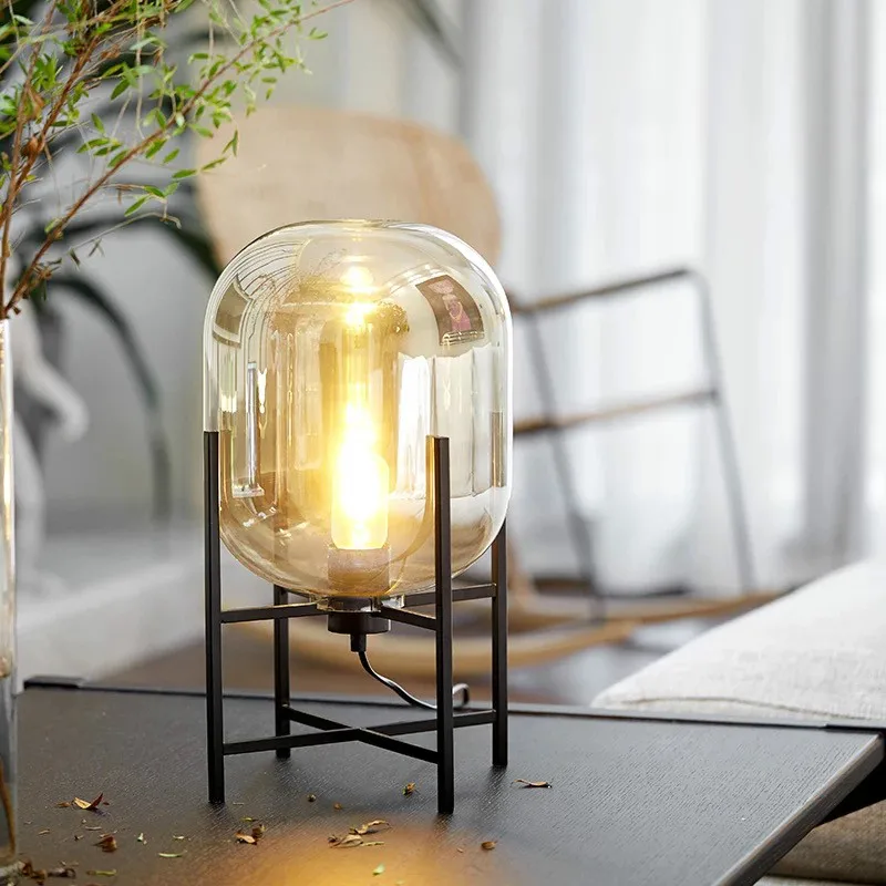 glass ball table lamp