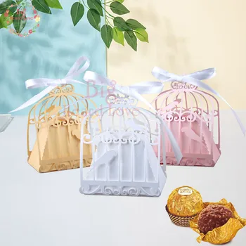 50pcs birdcage wedding favor box love birds candy box wedding favors and gifts decoration Baby Shower gift box for wedding Party
50pcs birdcage wedding favor box love birds candy box wedding favors and gifts decoration Baby Shower gift box for wedding Party