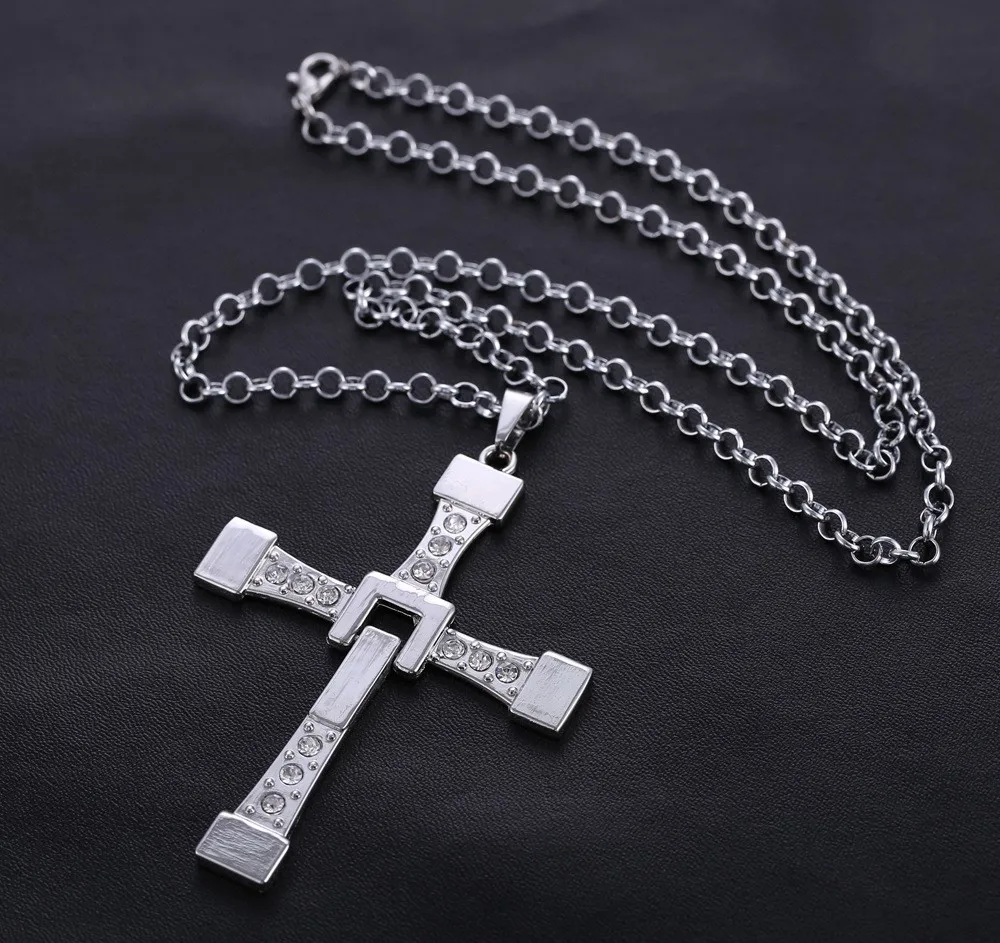 Fast and Furious 6 hard gas actor Dominic Toretto / Vin Cross Necklace for Men high quality Silver Plated Movie Jewelry
Fast and Furious 6 hard gas actor Dominic Toretto / Vin Cross Necklace for Men high quality Silver Plated Movie Jewelry