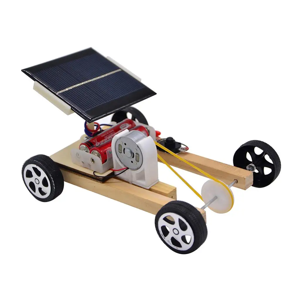 Solar Power Wooden Pulley Car Toy Science Project Experiment Educational Model
Solar Power Wooden Pulley Car Toy Science Project Experiment Educational Model