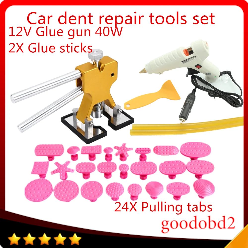 Car PDR Tools Kit Paintless Dent Repair Tool Set for Car body dent removal tools set 24x Glue Puller Glue Gun hand Tools+12V 40W
Car PDR Tools Kit Paintless Dent Repair Tool Set for Car body dent removal tools set 24x Glue Puller Glue Gun hand Tools+12V 40W