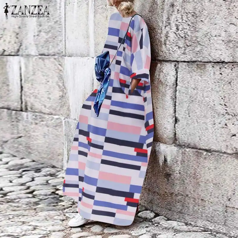 ZANZEA Women Bohemian Maxi Dress Ladies Printed Harajuku Midi Dresses Vestidos Casual Pockets Kaftan Long Sundress Beach Robe
ZANZEA Women Bohemian Maxi Dress Ladies Printed Harajuku Midi Dresses Vestidos Casual Pockets Kaftan Long Sundress Beach Robe
