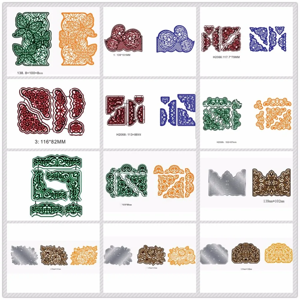 Retro Lace Flower Border Croner Shape Metal Cutting Dies Stencil Scrapbook Album Embossing For Gift Card Making Handcrafts Decor
Retro Lace Flower Border Croner Shape Metal Cutting Dies Stencil Scrapbook Album Embossing For Gift Card Making Handcrafts Decor