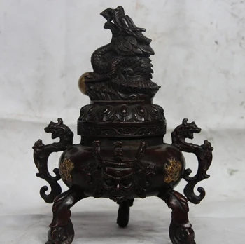 song voge gem S1579 China Buddhism Palace Bronze Copper Dragon Mahakala Buddha Incense Burner Censer
song voge gem S1579 China Buddhism Palace Bronze Copper Dragon Mahakala Buddha Incense Burner Censer