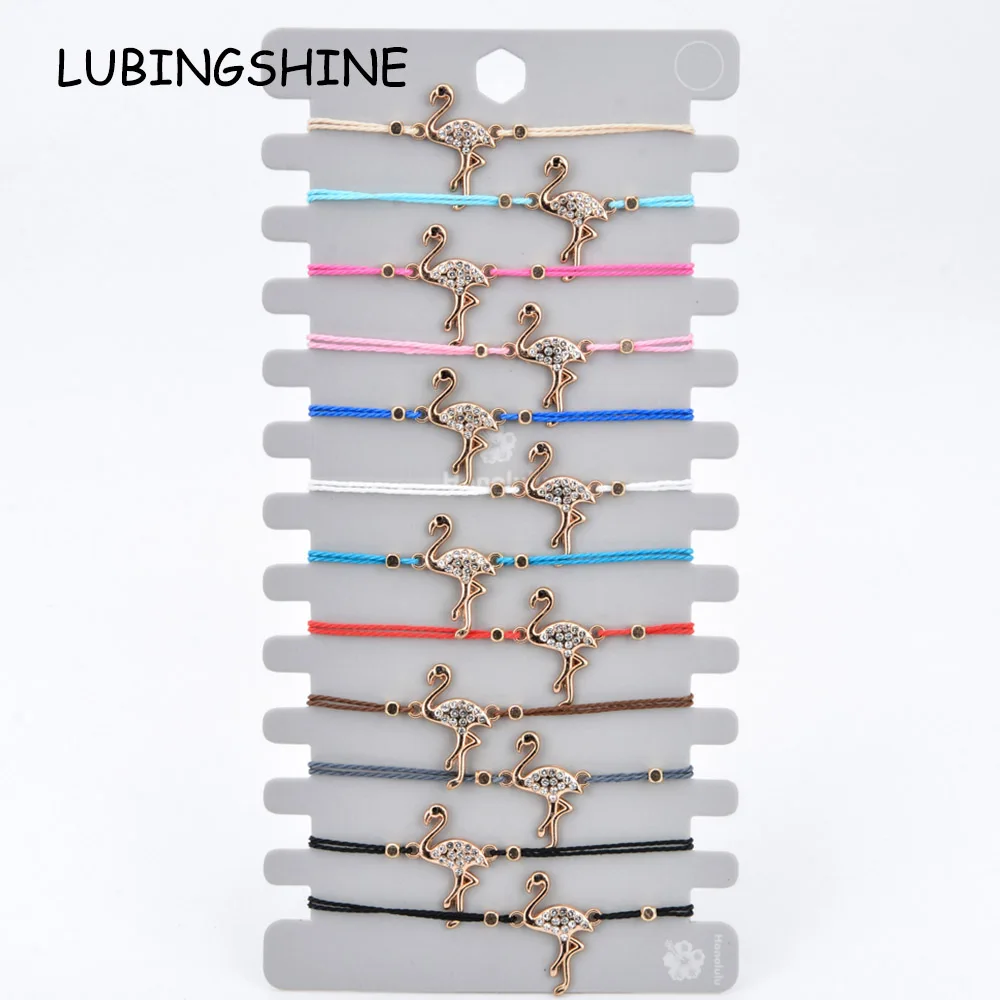 12pcs/Sets Flamingo Charms Bracelets&Bangles for Women Rhinestones Adjustable Chain Anklets Bracelet Wristband Boho Jewelry
12pcs/Sets Flamingo Charms Bracelets&Bangles for Women Rhinestones Adjustable Chain Anklets Bracelet Wristband Boho Jewelry