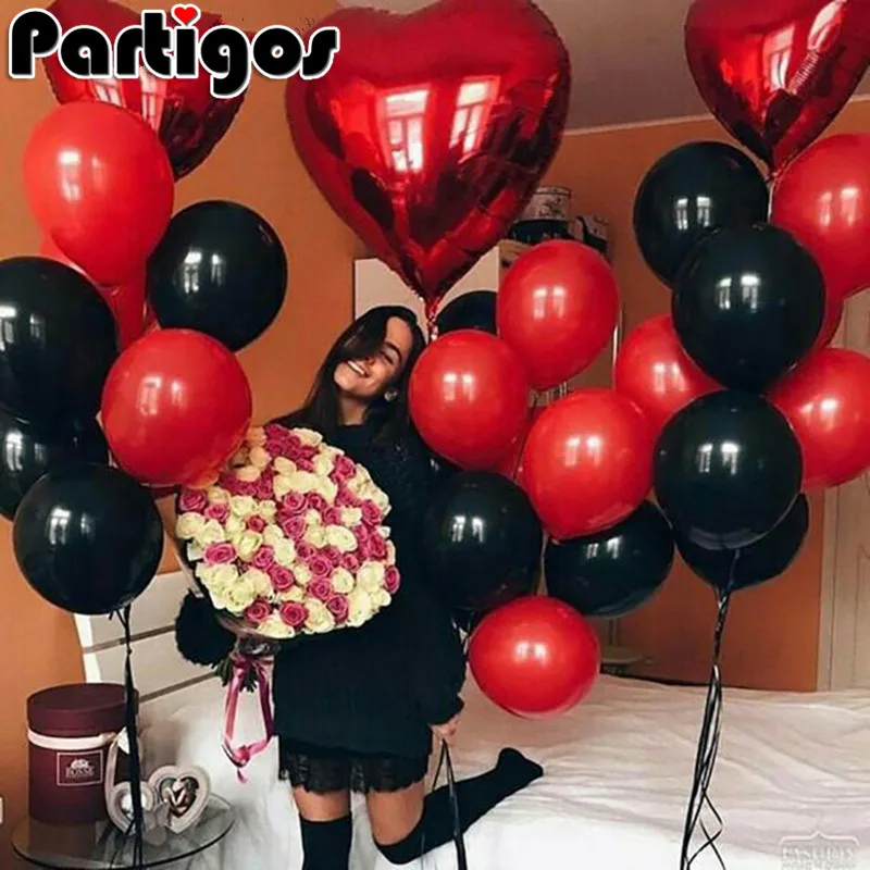20pcs/lot Red Black Latex Balloons 5pcs 18inch Red Foil Heart Balloon For Wedding Valentine's Day Birthday Party Decoration
20pcs/lot Red Black Latex Balloons 5pcs 18inch Red Foil Heart Balloon For Wedding Valentine's Day Birthday Party Decoration