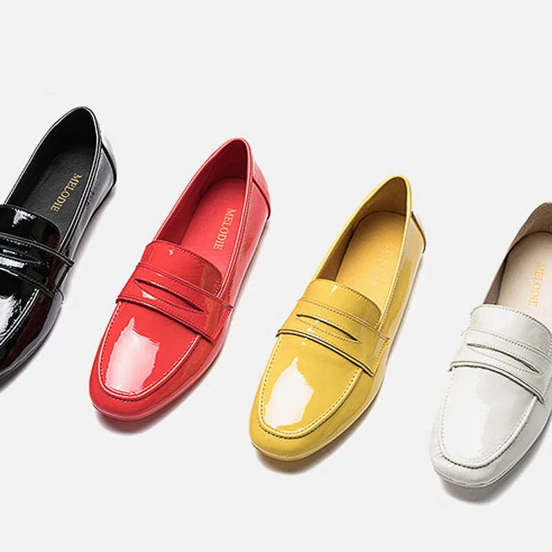 MELODIE 2019 New British Style Soft Patent Leather Flat Shoes Women Joker Loafers Womens Shoes MCJ282
MELODIE 2019 New British Style Soft Patent Leather Flat Shoes Women Joker Loafers Womens Shoes MCJ282