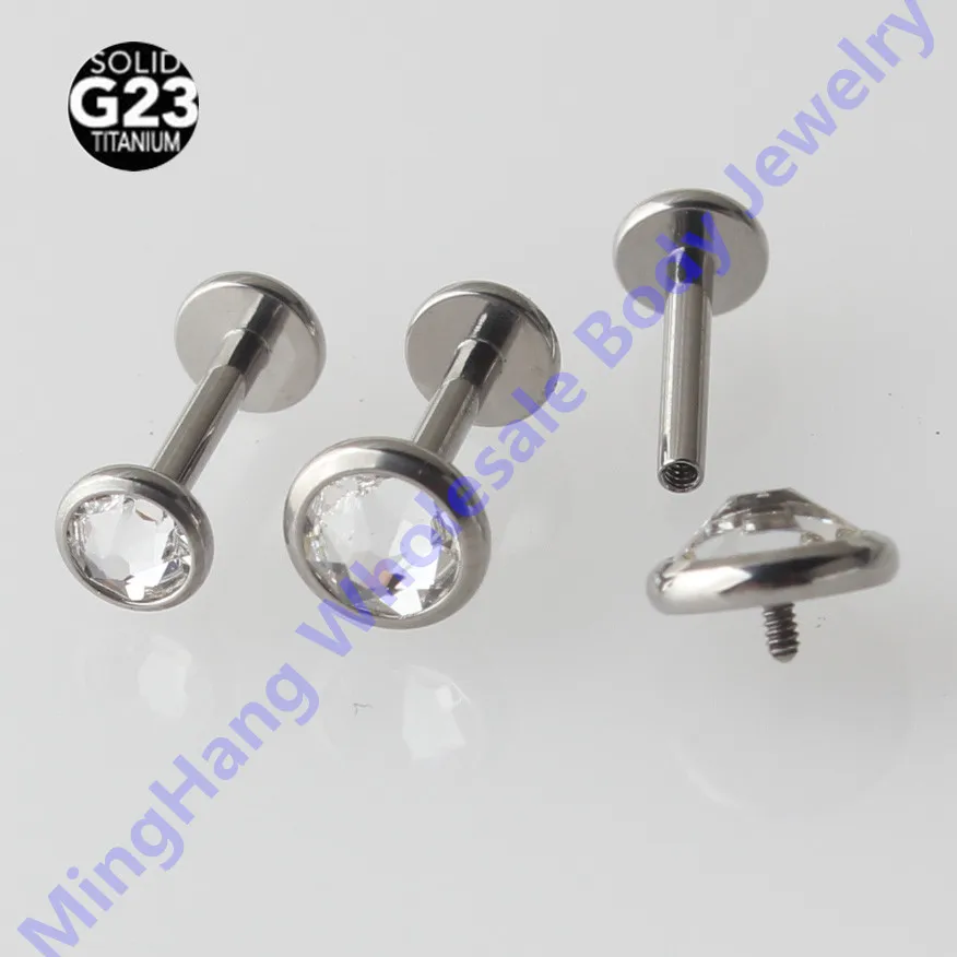 6mm Tops G23 Titanium Internally Threaded 16G Labret Lip Piercing Ear Cartilage Helix Tragus Stud Body Jewelry
6mm Tops G23 Titanium Internally Threaded 16G Labret Lip Piercing Ear Cartilage Helix Tragus Stud Body Jewelry