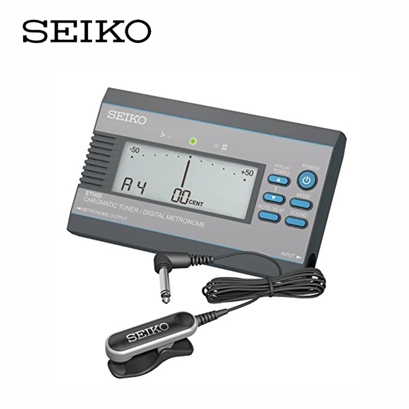 SEIKO Japan STH50 Tuner / Metronome with Clip-On Microphone, Guitar/Bass/Saxophone/ Violin/ Flute Tuner Universal Tuner
SEIKO Japan STH50 Tuner / Metronome with Clip-On Microphone, Guitar/Bass/Saxophone/ Violin/ Flute Tuner Universal Tuner