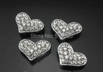 DIY Accessories 100pcs/lot 10mm full rhinestones heart slide charm fashion jewelry
DIY Accessories 100pcs/lot 10mm full rhinestones heart slide charm fashion jewelry