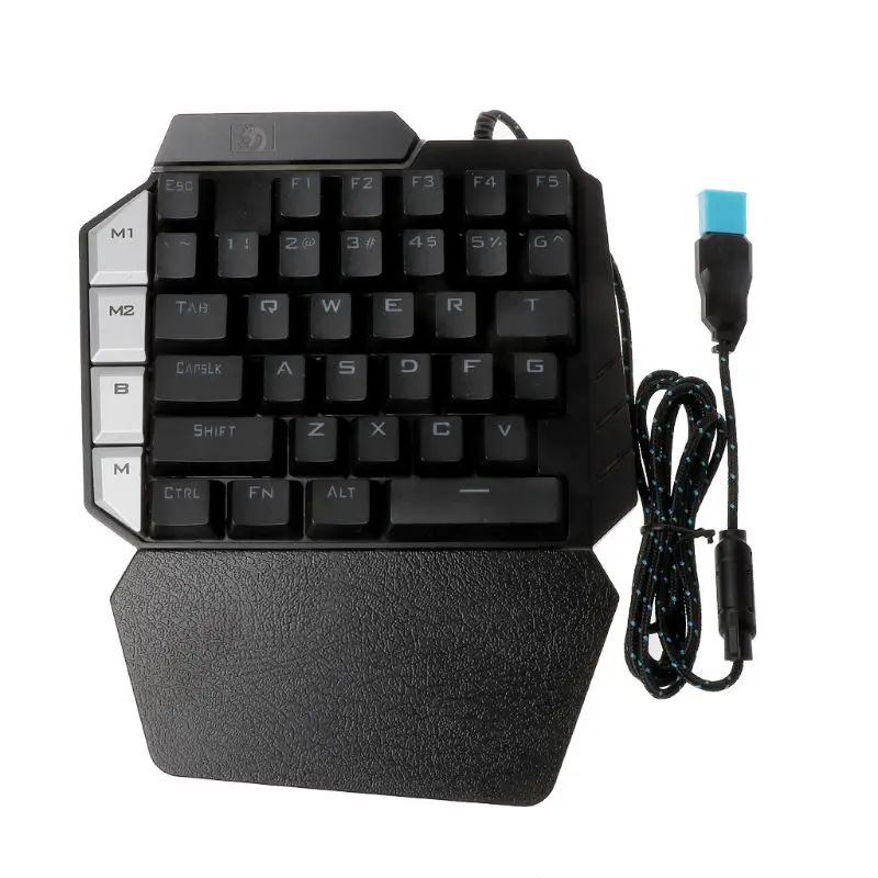 K109 35 Keys Mechanical Keyboard LED Backlight USB Wired Single Hand Mechanical Gaming Keyboard For PUBG LOL
K109 35 Keys Mechanical Keyboard LED Backlight USB Wired Single Hand Mechanical Gaming Keyboard For PUBG LOL