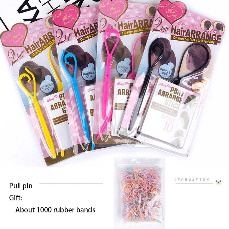 Set Magic Hair Styling Accessories Braided Hairpin Gift 1000PCS Rubber Band Hairstyle Braided Twisted Hair Styling Tool
Set Magic Hair Styling Accessories Braided Hairpin Gift 1000PCS Rubber Band Hairstyle Braided Twisted Hair Styling Tool