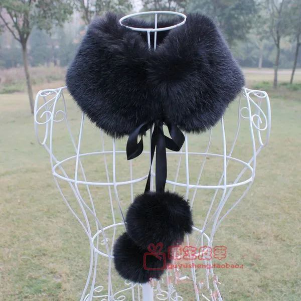 Faux fox fur ring soft fur collar female imitated fur ball scarf neck decoration shoulder warm fur scarf
Faux fox fur ring soft fur collar female imitated fur ball scarf neck decoration shoulder warm fur scarf
